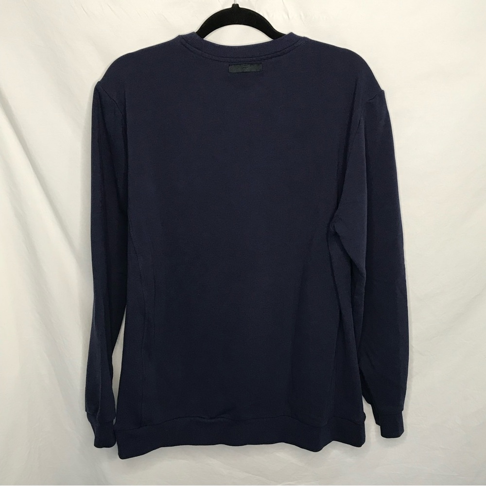 Fabletics Men's The Courtside Crew Neck L/S Sweatshirt Blue Size Large EUC - Picture 11 of 11